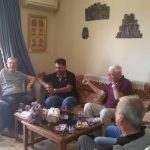 رئيس اتحاد الكتاب العرب برفقة أعضاء المكتب التنفيذي يزورون الزميل د.وليد مشوّح للاطمئنان على صحته